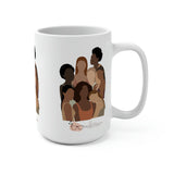 Beauty in the  Shades of Melanin 15oz coffee mug