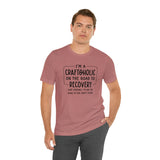 Craftoholic, but on the road to Recovery Unisex Crew Cotton Blend Shirt