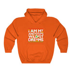 I am my Ancestors Wildest Dreams Unisex Heavy Blend Hooded Sweatshirt black