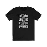 If You are Threatened by The Uprising TikTok Inspired Unisex Short Sleeve Tee- More Colors!