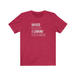 Vaxxed, Relaxed and Looking like a snack Unisex Short Sleeve Tee