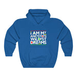 I am my Ancestors Wildest Dreams Unisex Heavy Blend Hooded Sweatshirt black