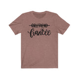 Girlfriend to Fiancee Engaged Wedding Unisex Short Sleeve Tee