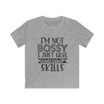 Not Bossy but Leadership Kids Softstyle Tee