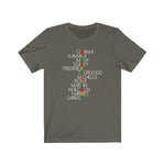 Powerful Names in Black History  BHM Celebration Unisex Short Sleeve Tee