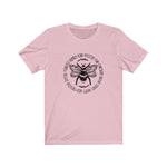 Bee Kind, Positive & More Circle Design Unisex Short Sleeve Tee