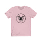 Bee Kind, Positive & More Circle Design Unisex Short Sleeve Tee