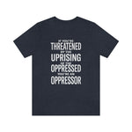 If You are Threatened by The Uprising TikTok Inspired Unisex Short Sleeve Tee