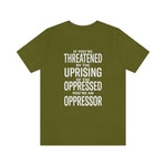 If You are Threatened by The Uprising TikTok Inspired Unisex Short Sleeve Tee