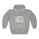 I am my Ancestors Wildest Dreams Unisex Heavy Blend Hooded Sweatshirt black