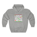 I am my Ancestors Wildest Dreams Unisex Heavy Blend Hooded Sweatshirt black