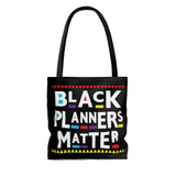 Black Planners Matter Planner Canvas Bag