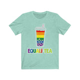 EQUALI-TEA BUBBLE TEA RAINBOW #Pride365 Unisex Jersey Tank Unisex Short Sleeve Tee