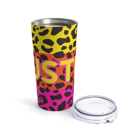 Hustle Leopard Rainbow Print 20oz Stainless steel Tumbler