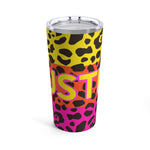 Hustle Leopard Rainbow Print 20oz Stainless steel Tumbler