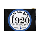 Zeta Phi Beta  Sorority Inc Circle Makeup Bag