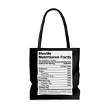 Hustle Nutritional Facts Large Tote Bag