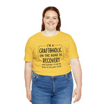 Craftoholic, but on the road to Recovery Unisex Crew Cotton Blend Shirt