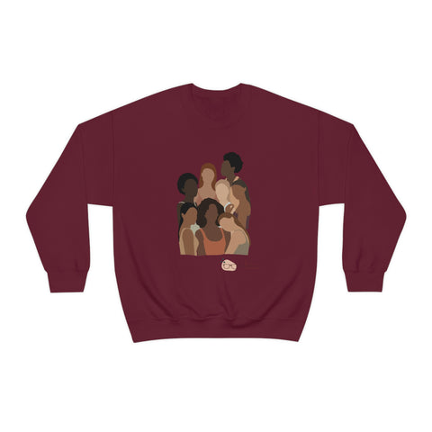 Shades of Melanin: Unisex Cotton Crew Neck Sweatshirt