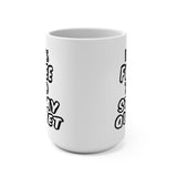 It's FREE to STAY QUIET 15oz white ceramic coffee mug