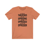 If You are Threatened by The Uprising TikTok Inspired Unisex Short Sleeve Tee- More Colors!