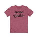Girlfriend to Fiancee Engaged Wedding Unisex Short Sleeve Tee