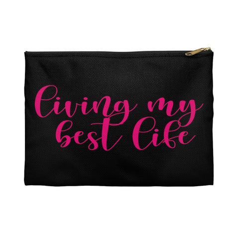 Living my best life planner makeup Storage pouch