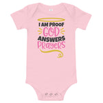 Proof that God Answers Prayers Onesie