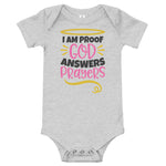 Proof that God Answers Prayers Onesie