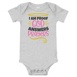 Proof that God Answers Prayers Onesie